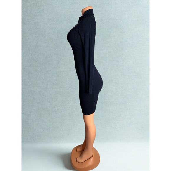 OGL long sleeve navy dress Size S NWT - Picture 2 of 4